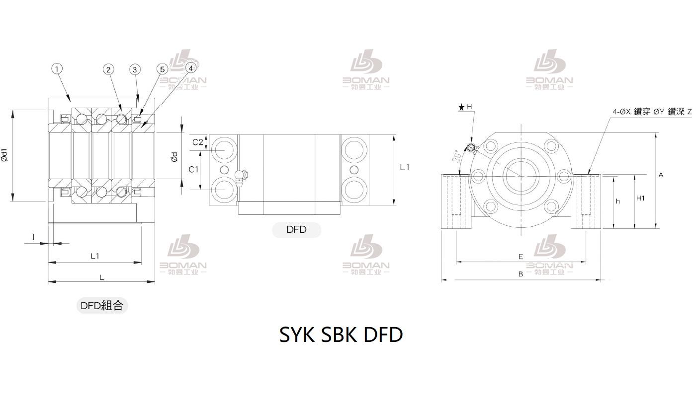 SYK EF20 syk品牌丝杆支撑座生产厂家